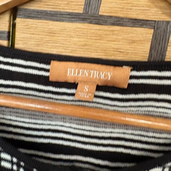 Ellen Tracy Black And White Cardigan Size Small‎ - Picture 5 of 7